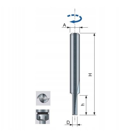 Fräser HW R006M07406 5×16×51×6,0