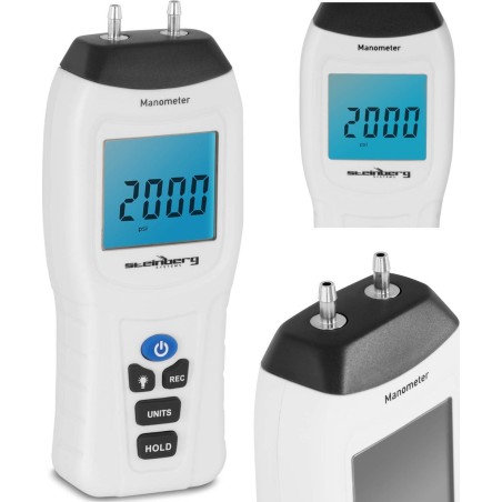 Steinberg Digitales Differenzdruckmessgerät mit Hintergrundbeleuchtung Digitales Differenzdruckmessgerät mit Hintergrundbeleuchtung