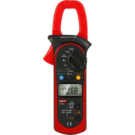 UNi-T UT203 Digital-Zangenmessgerät (Gleich- und Wechselstrom) Messkabel Tragetasche