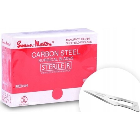 Swann-Morton CARBON STEEL Chirurgische Messer (Skalpelle) Nr. 11 – 100 Stück/Schachtel
