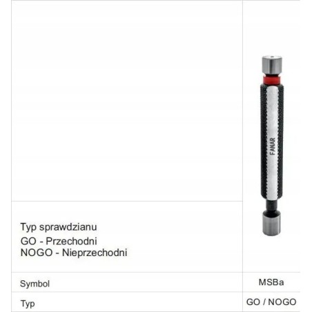 Fanar PRÜFEN. GLATTE DICHTUNG  MSBA 8 H7