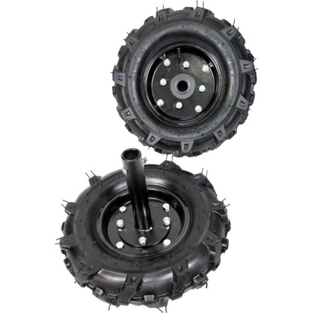 MasterCut-Motorhacke MASTERCUT BK55 8001017 Aufpumpbare Gummi-Transportstützräder mit 30-mm-Achsen, 4.00-8, 16", Paar