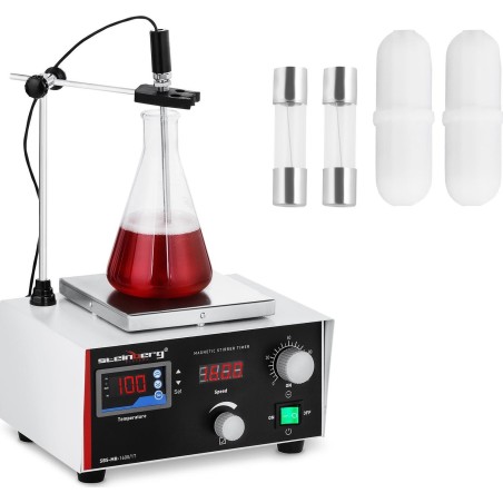 Steinberg Magnetrührer für Laboranwendungen, 100 °C, mit Timer + Rührer Magnetrührer für Laboranwendungen, 100 °C, mit Timer + Rührer
