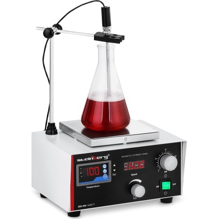 Steinberg Magnetrührer für Laboranwendungen, 100 °C, mit Timer + Rührer Magnetrührer für Laboranwendungen, 100 °C, mit Timer + Rührer