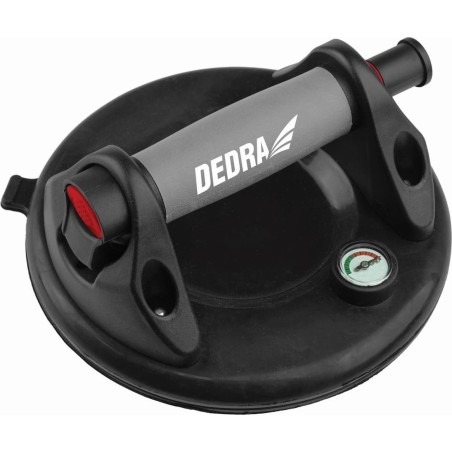 Dedra Saugnapf mit Unterdruckpumpe und Manometer, 200 mm, max. 120 kg