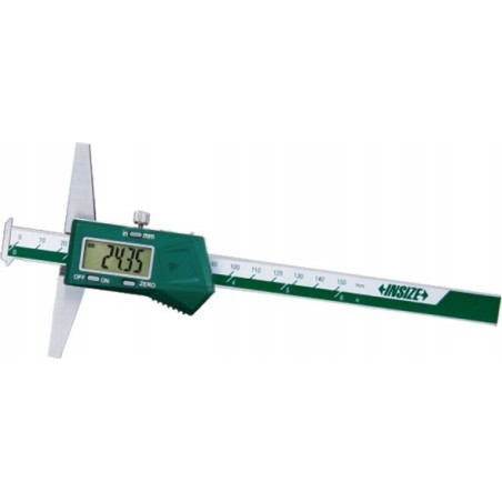 Insize Tiefenmesser, digital, 200/100, MAGF, Haken, beidseitig