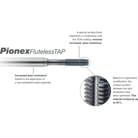 Gewindebohrer GUHRING HSS-E-PM Pionex 4646 M3 x 0,5