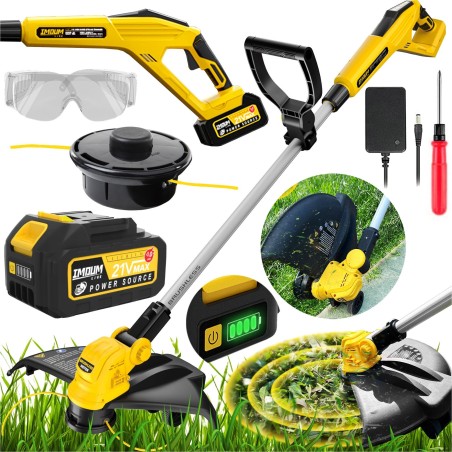 IMOUM Akku-Rasentrimmer, Gartenmäher + IMOUM-Akku