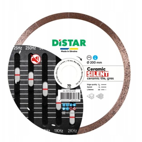 DISTAR DIAMOND BLADE CERAMIC SILENT 200 x 1,4 x 10 x 25,4