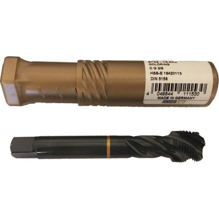 GUHRING-Gewindebohrer für Sacklöcher GUHRING HSS-E 5732 G3/8 – 19 Gewindegänge