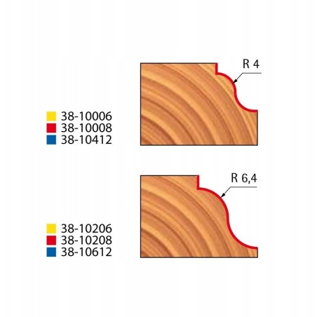 Fräser 38-10208P 35 × 18,5 × 8,0 R6,35