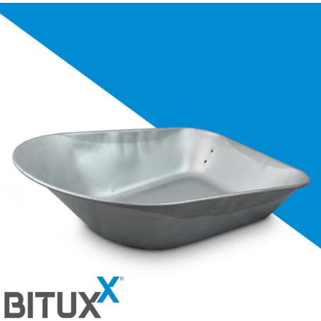 Bituxx Schaufel für Zweirad-Schubkarre von Bituxx, austauschbare Schaufel aus verzinktem Stahl, Fassungsvermögen 100 l