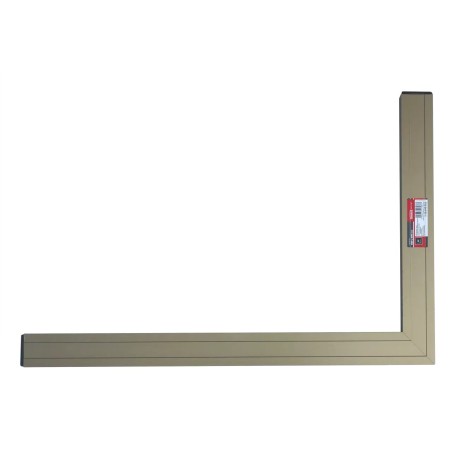 BAU-WINKELWINKEL, ELOXIERT, MIT QUERSTÜCK, 100 x 100 CM, 2 LIBELLEN [EXPERT]