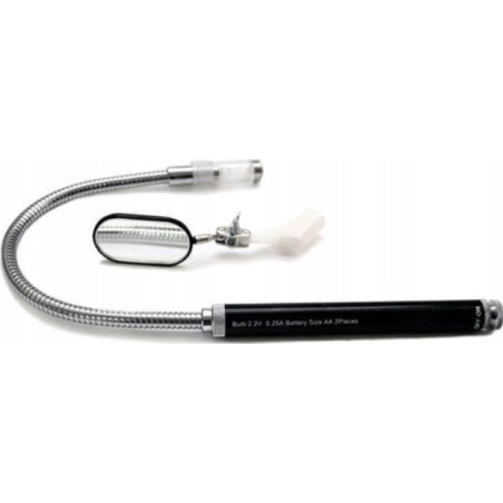 King Tony INSPEKTIONSSPIEGEL + MAGNET + TASCHENLAMPE, LÄNGE 450 mm King Tony