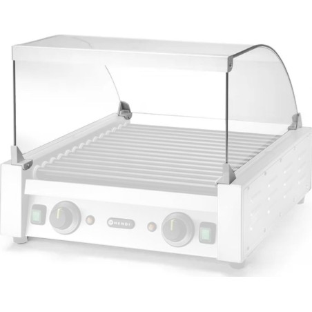 Hendi Glasabdeckung für den Würstchenwärmer mit 14 Rollen, Artikelnummer 268735 – Hendi 268742 Glasabdeckung für den Würstchenwärmer