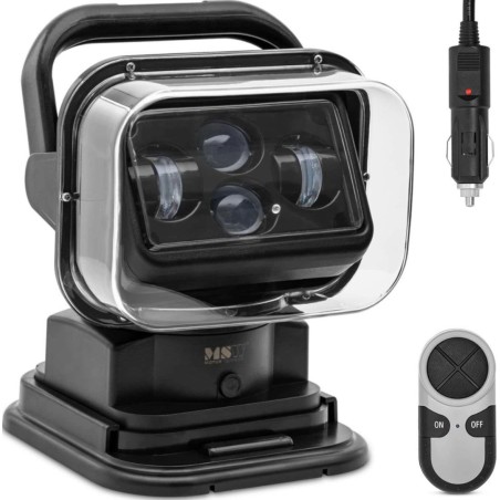 LED-Suchscheinwerfer mit Magnetfuß und Fernbedienung für Auto und Boot, 9–32 V, 60 W