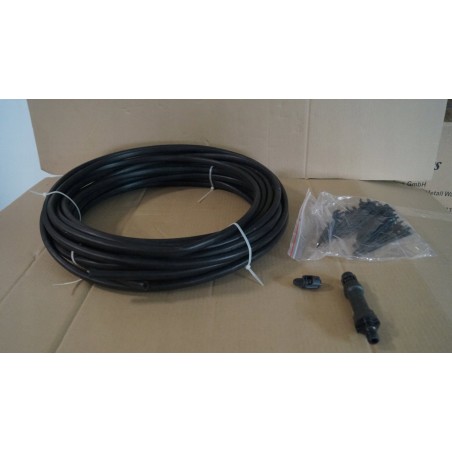 Gardena GARDENA Micro-Drip-System Tropfbewässerungsset für Hecken/Sträucher, 25 Meter, Tropfer (schwarz, Modell 2023, ober- und unterirdisch)