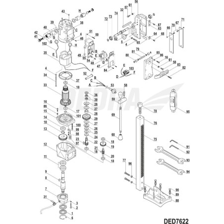 Dedra Führungsschiene