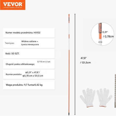 Set mit 100 Straßenmarkierungen (122 cm)
