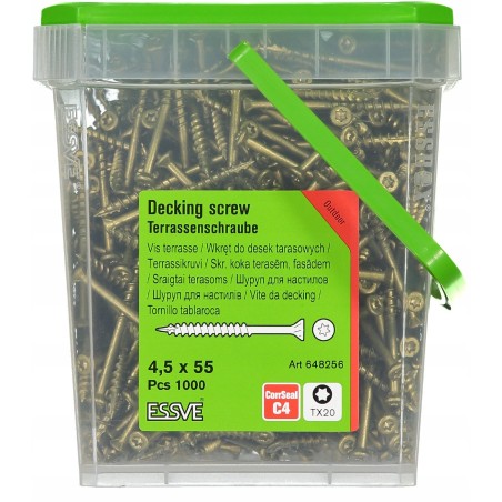 TERRASSENSCHRAUBE 4,5 x 55 CS 1000 Stück