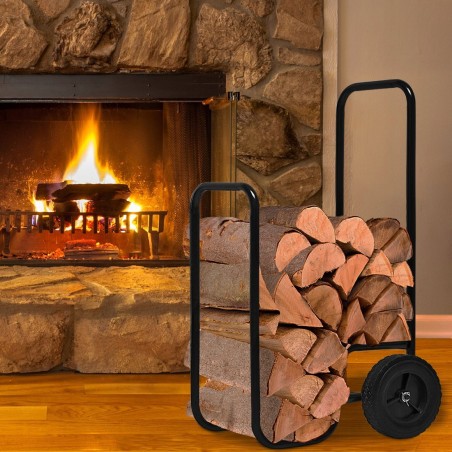 Cedrus CEDRUS LS16 Transportwagen, Rollwagen, Korb auf Rädern, Transportwagen für den Transport von Kaminholz und Brennholz CEDRLS16 - EW