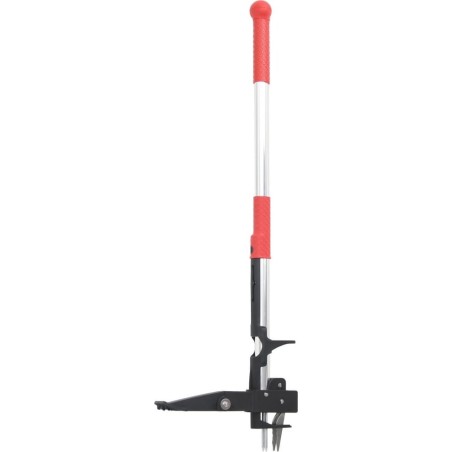 vidaXL Unkrautstecher, rot-silber, 99,5 cm