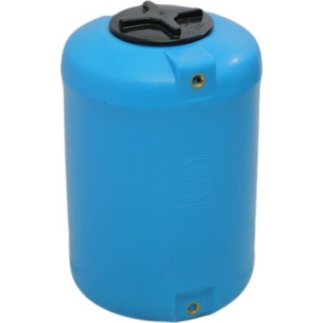 UHP Kunststoffbehälter, 100-Liter-Fass, Durchmesser: 48 cm (Gewinde oben und unten: 3/4 Zoll)