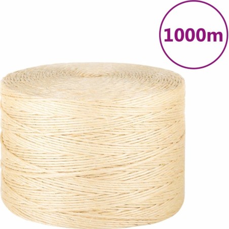 vidaXL vidaXL Seil, 100 % Sisal, 3 mm, 1000 m