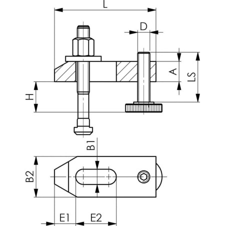 AMF Schrägspannbacke DIN 6314V 14/10–38 mm AMF