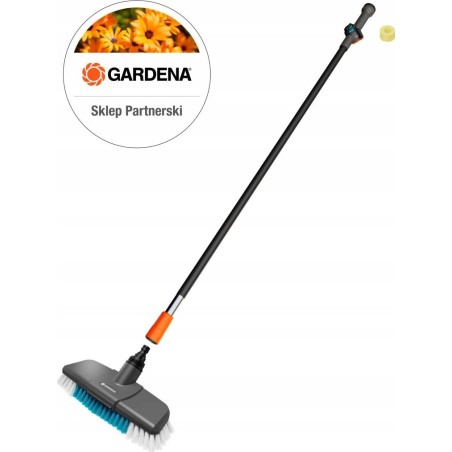Gardena GARDENA Cleansystem Reinigungsset, hart, mit Griff M, Reinigungsbürste (grau/türkis, Arbeitsbreite 27 cm)