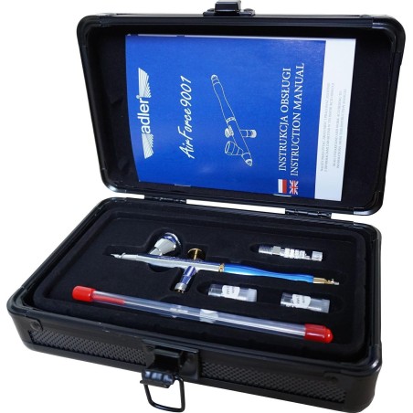 Adler ADLER AIRBRUSH AIRFORCE AD-9001 IM LIEFERUMFANG ENTHALTEN: DÜSEN  0,2 mm, 0,3 mm, 0,5 mm