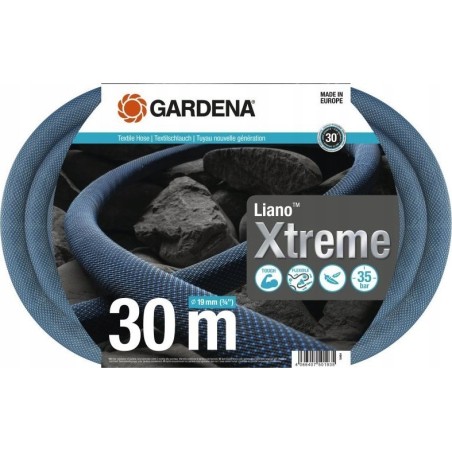 Gardena GARDENA Textilschlauch Liano Xtreme 3/4", 30 Meter (dunkelgrau/orange, Modell 2023)