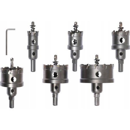 Yato YT. TCT-Lochsägen-Set für Metall, 6-teilig.
