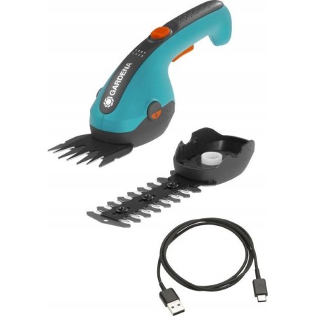 Gardena GARDENA Akku-Rasenschere ClassicCut Li, 3,6 Volt, Set mit Strauchmesser (türkis/schwarz, Li-Ionen-Akku 2,5 Ah)