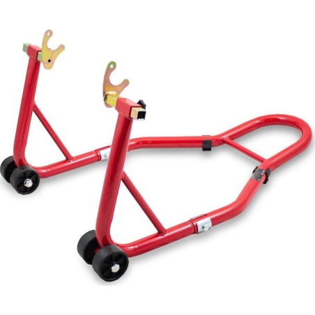 Bituxx Motorradständer, rot, Halterung, Hebevorrichtung, 250 kg, Hinterrad 21–34 cm, Motorrad