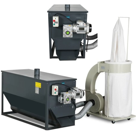 Kühler zur Temperaturreduzierung von Pellets bis zu 300 kg/h, 400 V, 1500 W Kühler zur Temperaturreduzierung von Pellets bis zu 300 kg/h, 400 V