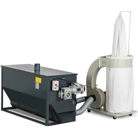 Kühler zur Temperaturreduzierung von Pellets bis zu 300 kg/h, 400 V, 1500 W Kühler zur Temperaturreduzierung von Pellets bis zu 300 kg/h, 400 V