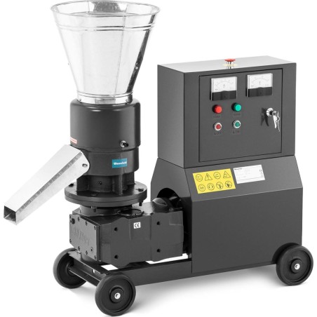 Wiesenfield Pelletiermaschine, Granulator, Pelletmaschine für Sägemehl und Futtermittel, mobil, 7,5 kW, 400 V, 200 kg/h, Durchmesser 229 mm, Pelletiermaschine, Granulator