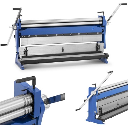 MSW 4-in-1-Blechbiegemaschine mit Walz-, Press- und Schneidefunktion, 1040 mm 4-in-1-Blechbiegemaschine mit Walz- und Pressfunktion