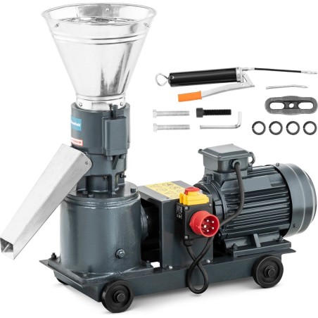 Wiesenfield Pelletiermaschine für Sägemehl und Futtermittel, industriell, 100 kg/h, Durchmesser 120 mm Pelletiermaschine für Sägemehl und Futtermittel