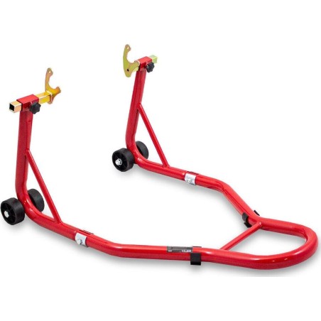 Bituxx Set aus Halterungen für vorne und hinten am Motorrad, rot, Bituxx-Hebevorrichtungen