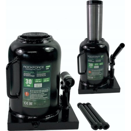 Rockforce Hydraulikheber mit niedrigem Profil, 30 t + zusätzlicher Reparatursatz