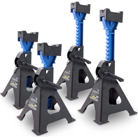 Bituxx Wagenheber, Tragkraft 3 t, 4er-Set, Bituxx-Fahrzeugstützen