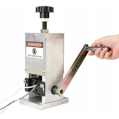 Handkurbel-Abisoliermaschine zum Abisolieren von Kabeln und Leitungen für Bohrmaschinen