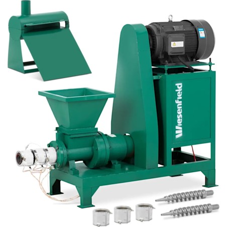 Brikettiermaschine zur Herstellung von Briketts aus Sägemehl und Holzspänen, 300 kg/h, 21 kW Brikettiermaschine zur Herstellung von Briketts aus Sägemehl und