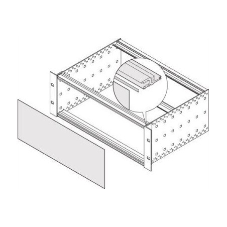 SCHROFF SCHROFF EuropacPRO EMV-Abschirmungsset für Front- und Rückwand für horizontale Schiene, 84 mm, 10 Stück