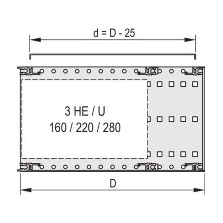 SCHROFF SCHROFF EuropacPRO Abdeckplatte, universell, 42 TE, 235 mm