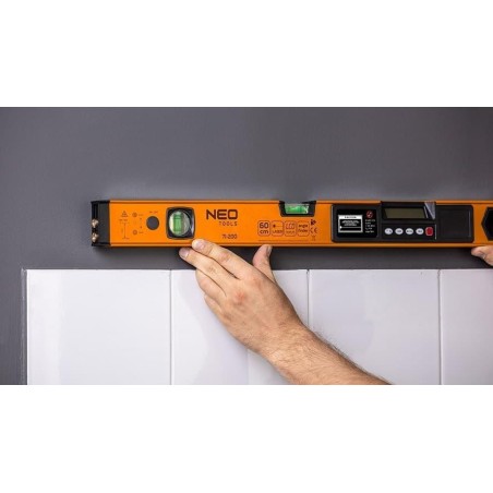 Neo Wasserwaage mit elektronischem Display, 60 cm