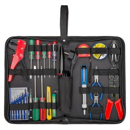 Fixpoint Werkzeugset mit Lötkolben / 20-teiliges Set / 45243