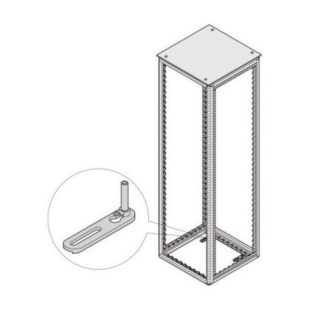 SCHROFF Kippschutz für SCHROFF Varistar zur Bodenmontage